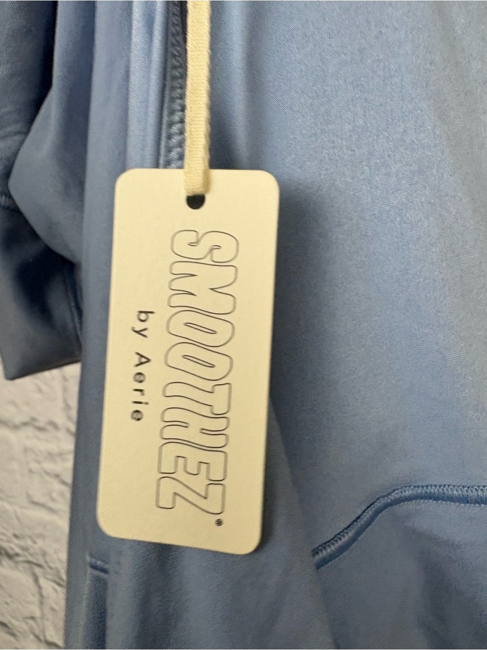 NWT Smoothez by Aerie Long Sleeve Bodysuit Blue Size XL Scoop Back - Picture 4 of 4